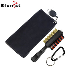 Golf Towel 26*26cm With Carabiner Hook Microfiber Double-Sided Velvet 10.24*10.24 Inch Black Cotton Cleaning Towel Sports Cleans