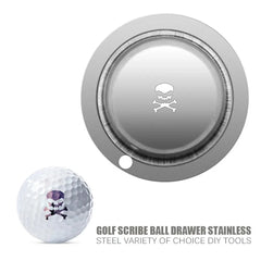 Stainless Steel Golf Ball Line Marker Stencil Cute Pattern Alphabet Marker Pen Outdoor Golf Putting Positioning Aids Accessories