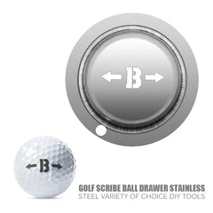 Stainless Steel Golf Ball Line Marker Stencil Cute Pattern Alphabet Marker Pen Outdoor Golf Putting Positioning Aids Accessories