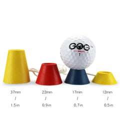 12mm 17mm 22mm 37mm Golf Winter Rubber Tees 4 In 1 Different Heights Golf Tees With Rope Golf Ball Holder Accessories Drop Ship