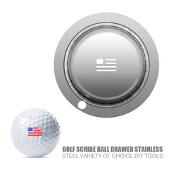 Stainless Steel Golf Ball Line Marker Stencil Cute Pattern Alphabet Marker Pen Outdoor Golf Putting Positioning Aids Accessories
