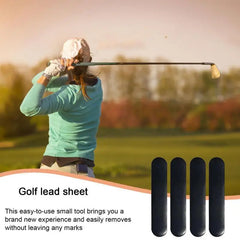4pcs Golfer Adhesive Lead Tape Strips Add Swing Weight To Golf Club Tennis Racket Iron Putter Racquets Golf Club Accessaries