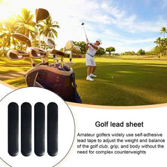 4pcs Golfer Adhesive Lead Tape Strips Add Swing Weight To Golf Club Tennis Racket Iron Putter Racquets Golf Club Accessaries