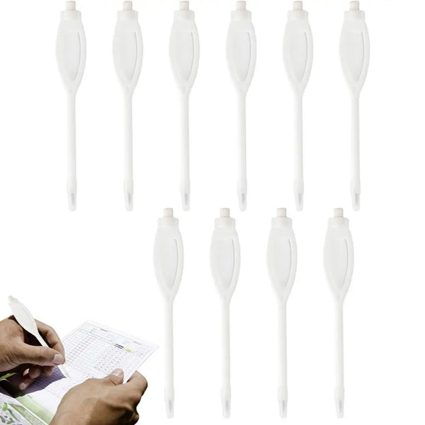 10Pcs Golf Scoring Pen Pencil Clip Scorecard Lead Scoring Golf Accessories Recording Score Tool Eraser Golf Marker Supplies