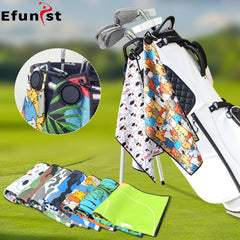 Golf Towel Golf Club Cleaner With Magnetic buckle Hand Towel Multiple Style Choices Portable Golf Cleaning Tools Drop Ship