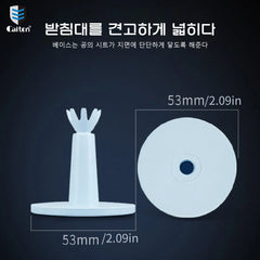 Caiton  High Quality 2pc Golf Tee Set, White Plastic Durable Golf Tees Holder, Adjustable Height Practice Tees, Golf Accessories