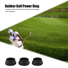 3pcs/set Synthetic Rubber Golf Power Rings Prevent Slipping Golf Accessories