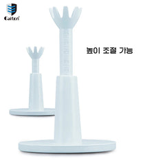 Caiton  High Quality 2pc Golf Tee Set, White Plastic Durable Golf Tees Holder, Adjustable Height Practice Tees, Golf Accessories