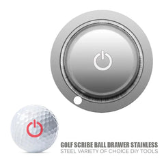Stainless Steel Golf Ball Line Marker Stencil Cute Pattern Alphabet Marker Pen Outdoor Golf Putting Positioning Aids Accessories