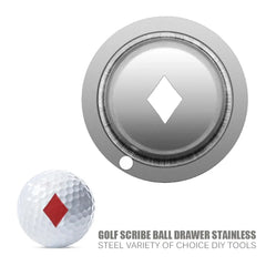 Stainless Steel Golf Ball Line Marker Stencil Cute Pattern Alphabet Marker Pen Outdoor Golf Putting Positioning Aids Accessories