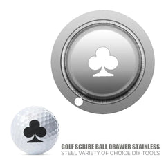Stainless Steel Golf Ball Line Marker Stencil Cute Pattern Alphabet Marker Pen Outdoor Golf Putting Positioning Aids Accessories