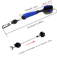 Golf Club Brush Golf Groove Cleaning Brush 2 Sided Golf Putter Wedge Ball Groove Cleaner Kit Cleaning Tool Golf Accessories