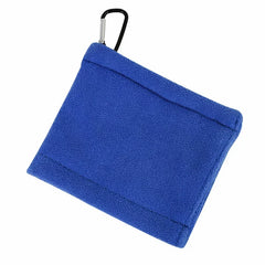 Square Golf Balls Cleaning Towel with Carabiner Hook Golf Cart Wipe Cleaner Microfiber Water Absorption Clean Golf Club Head