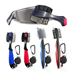 Golf Club Brush Golf Groove Cleaning Brush 2 Sided Golf Putter Wedge Ball Groove Cleaner Kit Cleaning Tool Golf Accessories