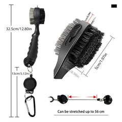Golf Club Brush Golf Groove Cleaning Brush 2 Sided Golf Putter Wedge Ball Groove Cleaner Kit Cleaning Tool Golf Accessories