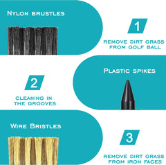 Mini Golf Brush Groove Cleaner Putter Wedge Golf Cleaning Brush