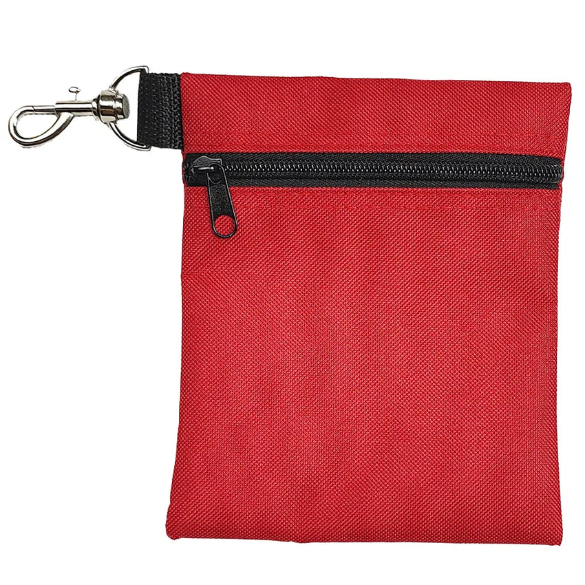 Portable Golf Tee Holder Golf Ball Carrier Bag with Lobster Buckle Zipper Golf Ball Waist Pouch Lightweig Golf Gifts Accessories