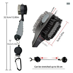 Golf Club Brush Golf Groove Cleaning Brush 2 Sided Golf Putter Wedge Ball Groove Cleaner Kit Cleaning Tool Golf Accessories