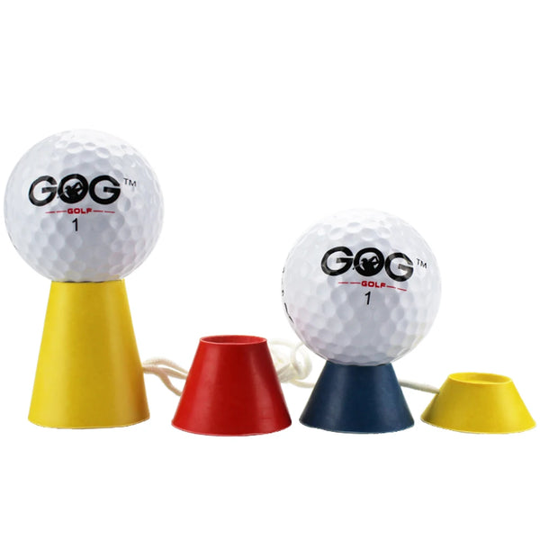 12mm 17mm 22mm 37mm Golf Winter Rubber Tees 4 In 1 Different Heights Golf Tees With Rope Golf Ball Holder Accessories Drop Ship