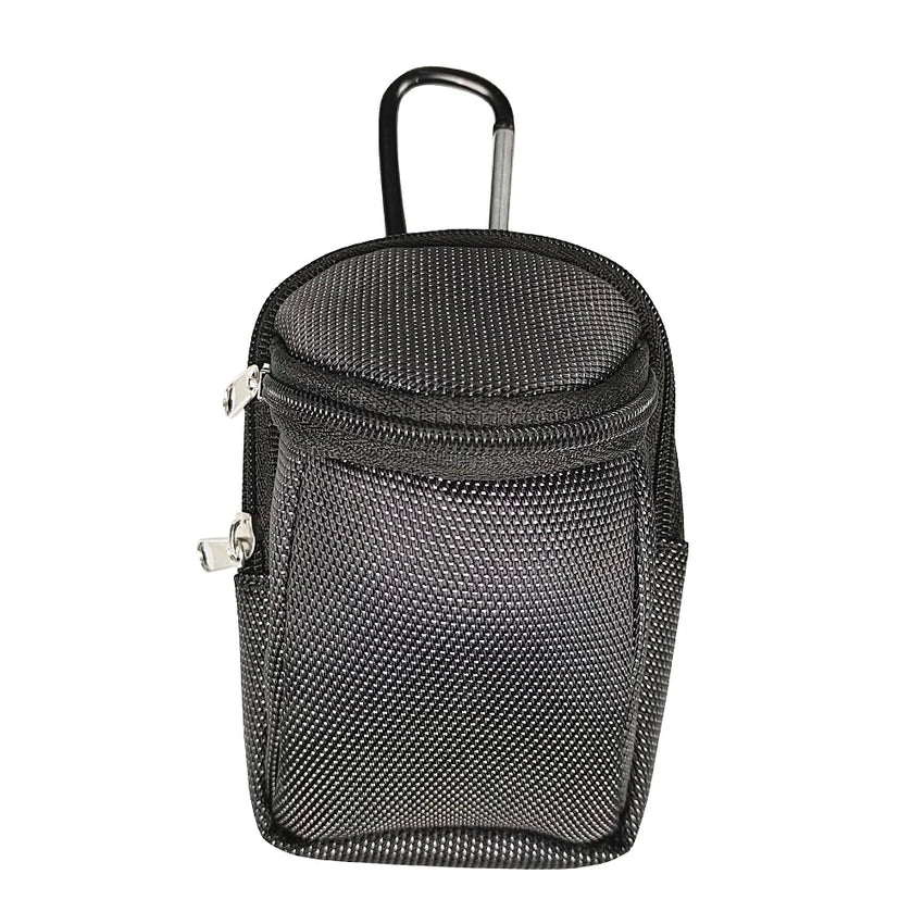 Mini Park Golf Ball Bag With Hook Nylon Can Hold Park Balls Portable Mini Golf Ball Waist Bag Outdoor Sports Golf Accessories